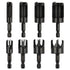 Rocaris 8 Pack Wood Plug Cutter Drill Bit Set, Straight and Tapered Cutting Tool with 1/4" Hex Shank