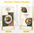 Yuanan 12 4x6 Inch PCS Acrylic Sign Holders, Wedding Table Number Holder Table Top Double Sided Gold Photo Frames Clear
