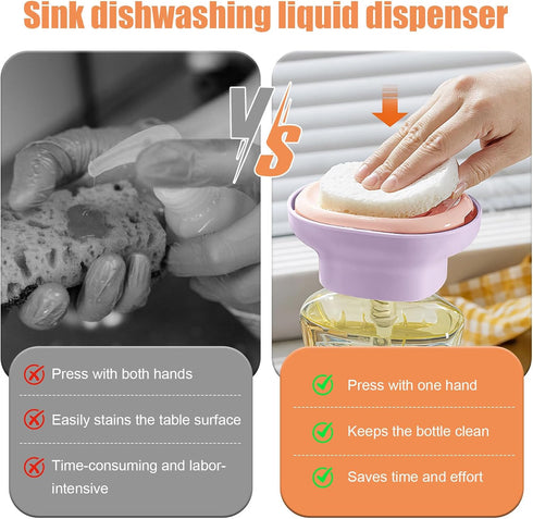 Dayinkes 99%+ Countertop/Laundry Detergent Presser, Laundry Detergent Dispenser One-Handed Press with Measured