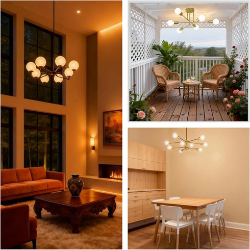 G25 Bulbs, 60W 500 CRI90+ E26 Dimmable 3500K, Bulbs 6 Pack LED Globe Light Equivalent Lumens, Base Neutral White Edison