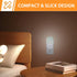 Gearsly Eucalyptus Green Night Light - LED Wall Sconce for Bedroom, Bathroom, Hallway, Plug in Decorative Lighting