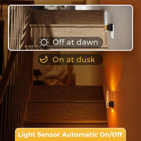 0-100 Dimmable 1 Pack L LOHAS LED Night Light, Flameless Candle Night Light Plug into Wall, LM Nightlight, Plug