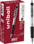 uniball 207 Impact Gel Pen, Retractable, Bold 1 mm, Black Ink, Black Barrel