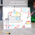 Dry Erase White Board with Stand, Double-Sided 12x16 inch, 10 Markers, 6 Magnets, Portable for Planning