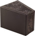 PU Leather TV Remote Control Holder with 3 Compartments, Nightstand Caddy Organizer, Storage Box for Media Accessories