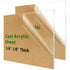 2 Pieces 12" x 12" Cast Plexiglass Sheet - 1/8" Thickness Clear Acrylic for Sign, Craft, DIY Display Projects