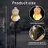 2Pcs Solar Snowman Lights Decorations Outdoor Snowman Stanta Ornament Landscape Pathway for Patio Yard Garden Lawn