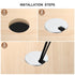 uxcell 2Pcs Cable Hole Cover 1-3/8"(35mm) Zinc Alloy Desk Cable Wire Cord Grommet Hole Cover for Office Computer Desk
