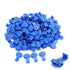MUYI 100Pcs Blue Double Run or Tap IDC Quick Splice Electrical Tap Solderless Wire Connectors 18-16 AWG (Solid/Stranded)