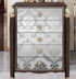 8359 Silver Damask Peel and Stick Wallpaper 17.7 in 9.8ft, Removable Self Adhesive Vinyl Film for Home Decor