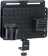 VIVO Steel Clamp-on Rotating Pegboard with Laptop Holder, 14 x 11 inch Magnetic Desk Accessory Organizer (Black)