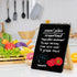 Desktop Black Glass Dry Erase Board, Small Whiteboard with Adjustable Wood Stand, 9.5" x 6.7" for Home Office