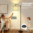 12W 1200LM 12 Dimmable mukuxin LED Floor Lamps for Living Room, Modern Arc Floor Lamp with Remote & Adjustable Linen