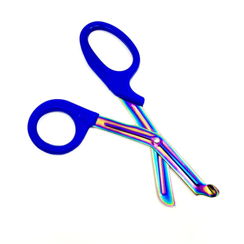 Artzone EMT Shears - 7.25" Stainless Steel with Multi Color Rainbow Titanium Coating by Cynamed