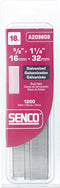 Senco 18-Gauge-by-5/8-Inch to 1-1/4-Inch Electro Galvanized Variety Pack Brads, A209809