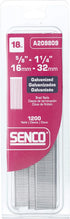 Senco 18-Gauge-by-5/8-Inch to 1-1/4-Inch Electro Galvanized Variety Pack Brads, A209809
