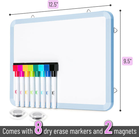Mr. Pen- Dry Erase Board, 12.5" x 9.5" with 8 Dry Erase Markers and 2 Board Magnets, White Board Dry Erase, Magnetic Dry Erase Board, Small White Board Small Dry Erase Board for Wall by Mr. Pen