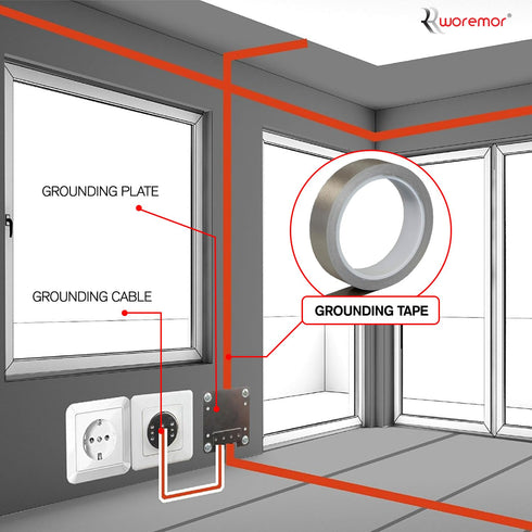Grounding Tape EB2 with Strong Glue, 2 cm Width, 10 Meter Length
