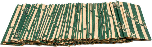Dime Coin Wrappers, 100 Flat Striped Coin Wrappers