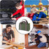 14 Inch Wide Mouth Canvas Tool Bag, Heavy Duty Tool Storage Bag, Large Capacity Tool Tote for Electricians
