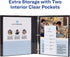 Avery Durable View 3 Ring Binder, 1 Inch Round Rings, Black and White Dots, 1 Fashion Binder (26744)