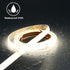 12V 4000K IP65 480LEDs/M 4000Lm CRI>90 16.4ft/5M TOPAI COB LED Strip Light Natural White Waterproof Super Bright Self