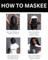 Maskee - Beauty Hood Pink Makeup Protector Hood, Protects Hair and Make Up While Getting Dressed Breathable