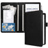 ACdream Server Books for Waitress - Cute Pocket Leather Money Organizer Wallet, Cash Check Bill Receipt Holder, Black