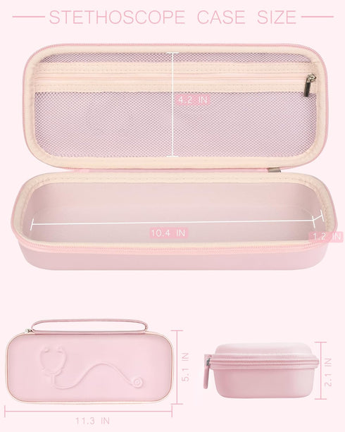 3M Hard Stethoscope Case for Littmann Classic III, Lightweight II S.E, MDF Acoustica Stethoscope, Stethoscopes Carrying