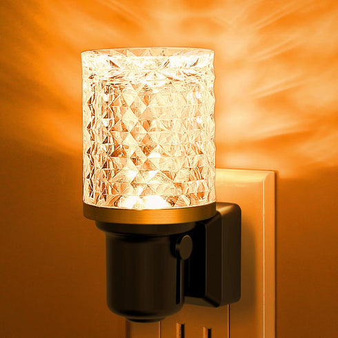 JandCase LED Night Light Amber, Dimmable Night Lights Plug into Wall, Modern