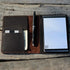 JJNUSA Compatible with Rocketbook Mini Cover, Handmade Distressed Genuine Leather Journal Notebook Cover, Dark Brown