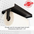 Pegboard Paper Towel Holder and Shelf, Peg Board Accessory Kit with Heavy Duty Pegboard Hooks for Garage Workshop Craft