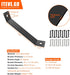 45 Degree Inside Mount Brackets 7"x1-1/3", Heavy Duty Steel Brackets for Wood Post to Beam Support, 8 Pack Angle Knee