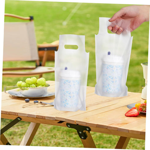 500pcs PartyKindom Milk Tea Bags Drink Pouches Aluminized Beverage Bags for Easy Storage Carry