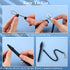 Tatuo 20 Set Anti Lost Lanyard with Black Ballpoint Pen, Safety Clip, Coil Lanyard (Extends to 55 Inch) & Soft Silicone