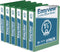 EasyView Premium 1.5-Inch Binders, 3-Ring Colored Binder Notebooks with Clear-View Covers, Pack of 6, Green