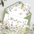 SMUAENSS 48 Pack Floral Thank You Cards With Envelopes,Watercolor Wildflower Thank You Cards for Baby Shower Weddings