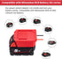 Power Wheel Adapter for Milwaukee 18V Lithium Battery, Fuse & Wire Terminal, 14 Gauge Wire Convertor