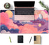 Cute Kawaii Clouds Desk Mat, Pink Purple XXL Large Mouse Pad for Gaming, Laptop, Computer Keyboard, Desk Decor 31.5''X