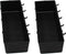 JSP Manufacturing Heavy Duty Black Peg Board Storage Bin - Parts Storage Bins with Hooks for Tool Board Workbench Craft