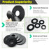 175Pcs Rubber Washers Assortment Kit, 7 Sizes for Household Faucet Plumbing