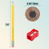 Mr. Pen Jumbo Pencils, 20 Pencils with 1 Sharpener, Fat Pencils for Kids Ages 2-4, Thick Pencils for Preschoolers