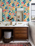 HAOKHOME 93386-4 Peel and Stick Wallpaper Floral Removable Contact Paper for Bathroom Decor