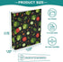 foixnub 3 1.5 Inch 200 3 2 Pack Ring Binder Rings Tomato Green Lettuce Leaves Clipboard Binders Round Ring Binder Holds