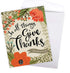 The Best Card Company Flower Thank You Greeting Card (8.5 x 11 Inch, Beautiful Floral Gratitude Notecard)
