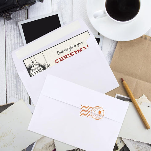 Joyberg 70 Packs A4 White Envelopes, 4x6 Self Seal for Weddings, Baby Showers, Photos, Postcards, Greeting Cards