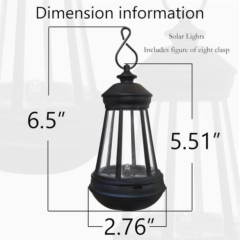 VIOYOUNS 2Pack Replacement(5.5x3) Mini Solar Lantern Lights Replacement - Garden Decor Outdoor Lighting Decorative