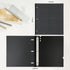WOT I Telescoping 3 Ring Binder (0.75"), Expandable Flexible Binder for School, Office & Home Organization, Black