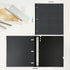 WOT I Telescoping 3 Ring Binder, 4PCS, Flexible Binder with Expandable Spine, Holds 160 Sheets, Black