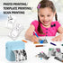 Pocket Printer for iPhone/Android, Wireless Mini Sticker Printer with 10 Rolls Thermal Paper, Portable, Blue